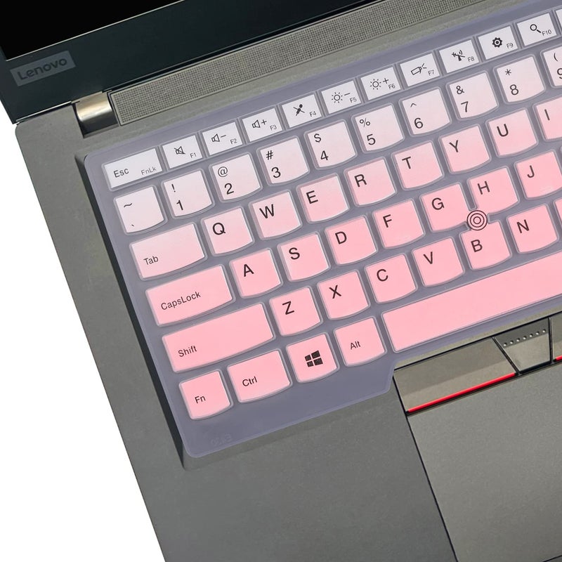 MUBUY-GOL Keyboard Cover for Lenovo ThinkPad 14" P14s Gen 2 1, ThinkPad E480 E485 E490 E475 E470 E470c, ThinkPad 14" T460(s) T470(s) T480(s) T490/S T495(S), ThinkPad L390 L460 L470 L480 14", ThinkPad A475 A485 - Image 3